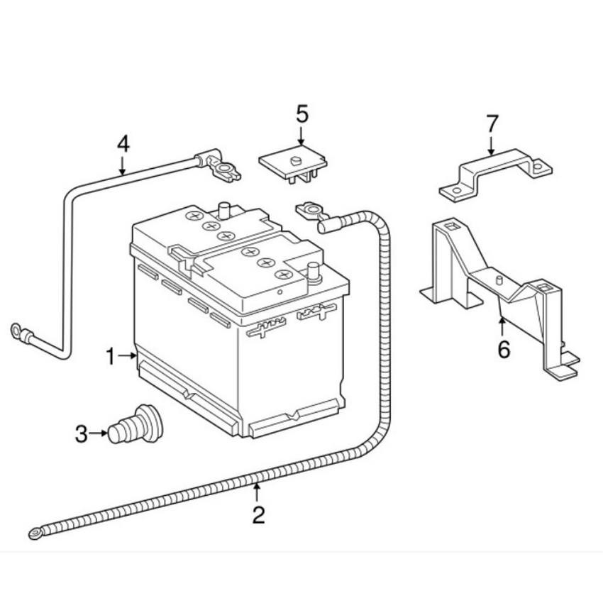 Mercedes Battery Cable 4638200831